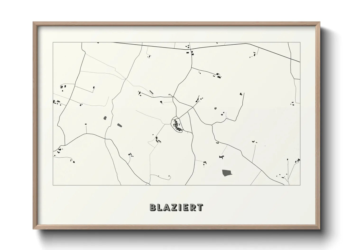 Une affiche de carte sur Blaziert
