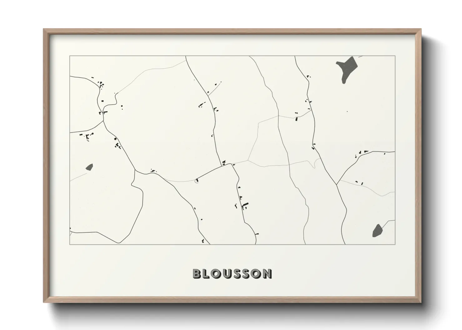 Une affiche de carte sur Blousson