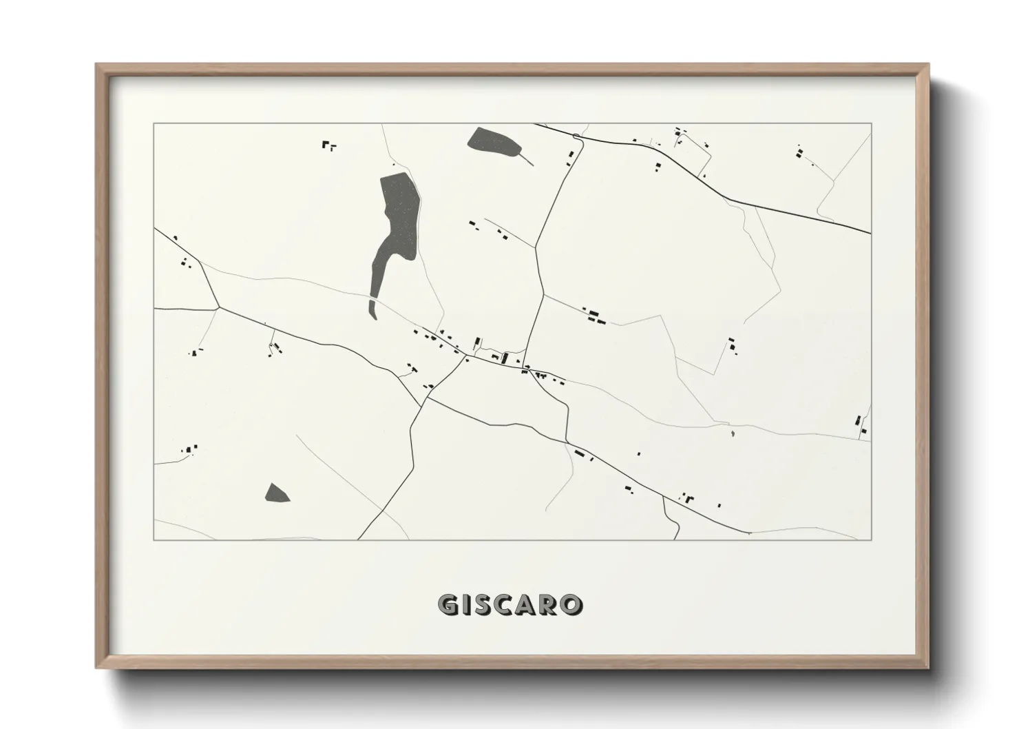 Une affiche de carte sur Giscaro
