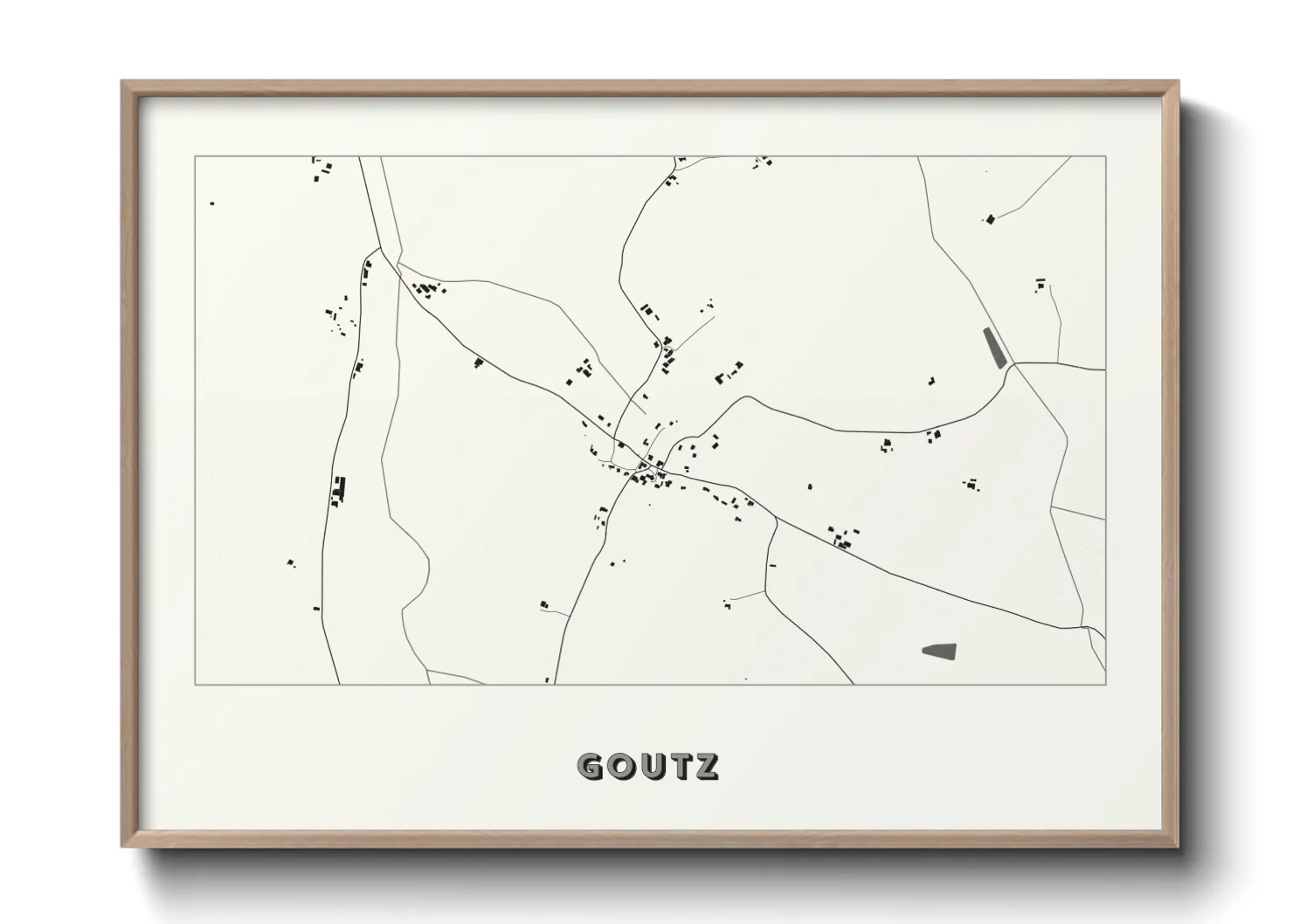 Une affiche de carte sur Goutz