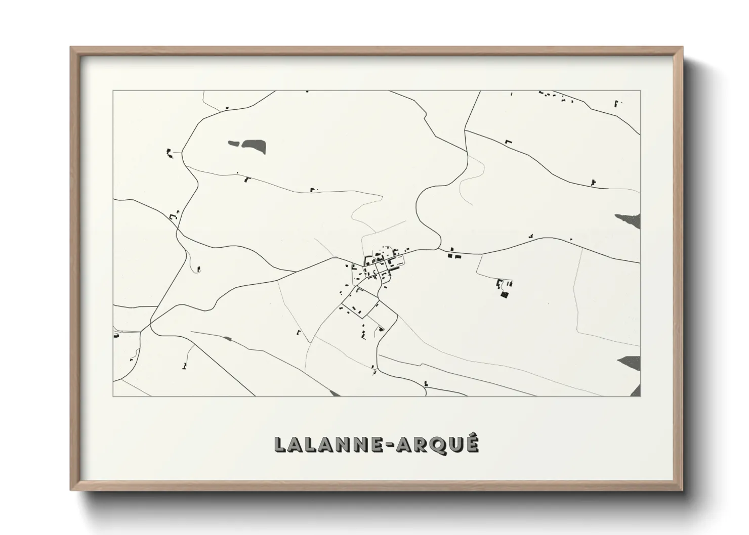 Une affiche de carte sur Lalanne-Arqué