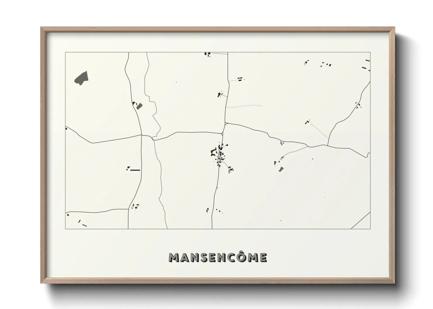 Une affiche de carte sur Mansencôme