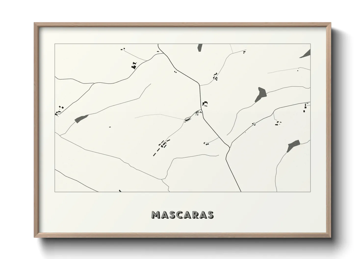 Une affiche de carte sur Mascaras