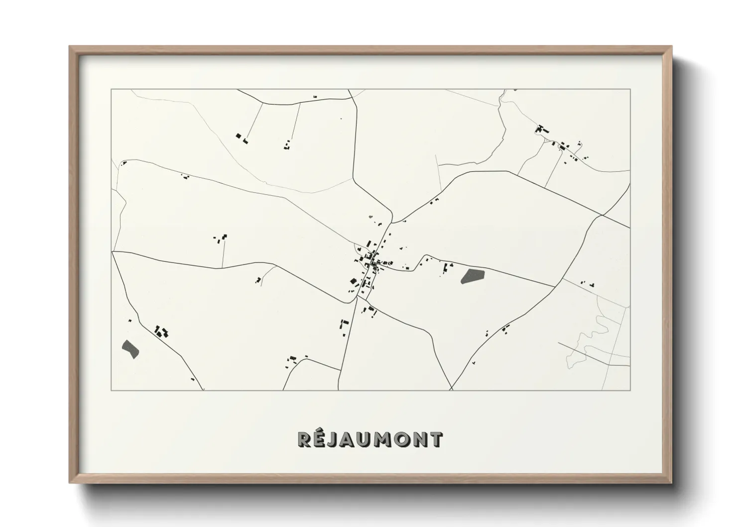 Une affiche de carte sur Réjaumont