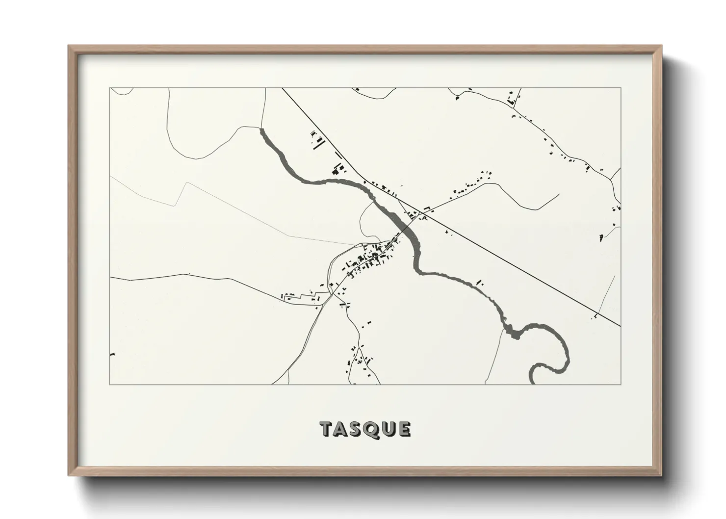 Une affiche de carte sur Tasque