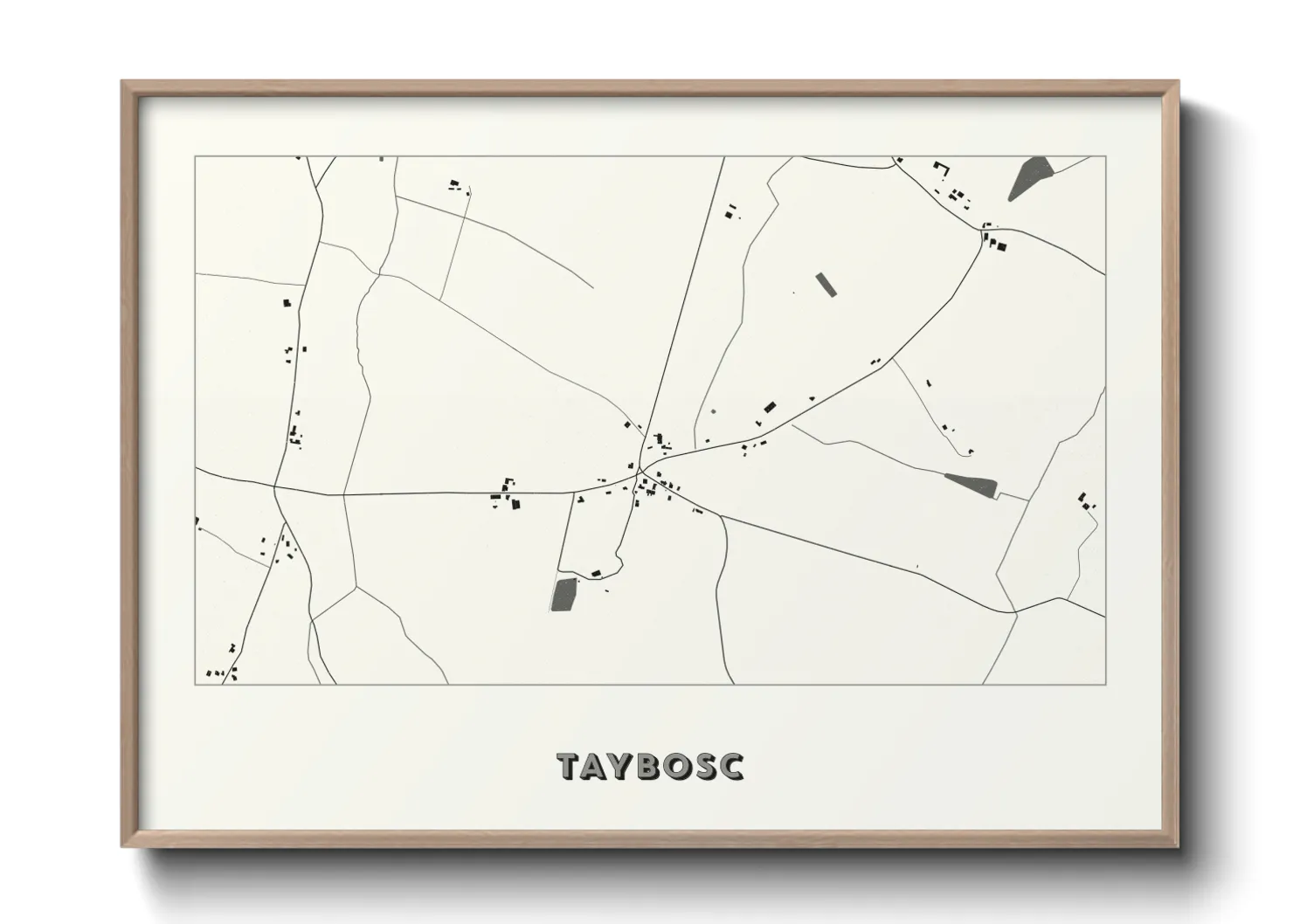 Une affiche de carte sur Taybosc