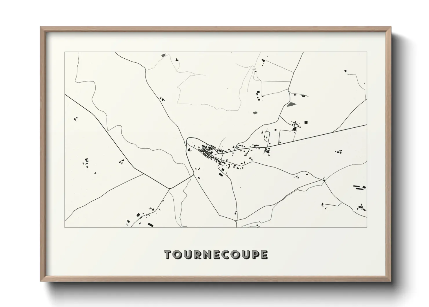 Une affiche de carte sur Tournecoupe