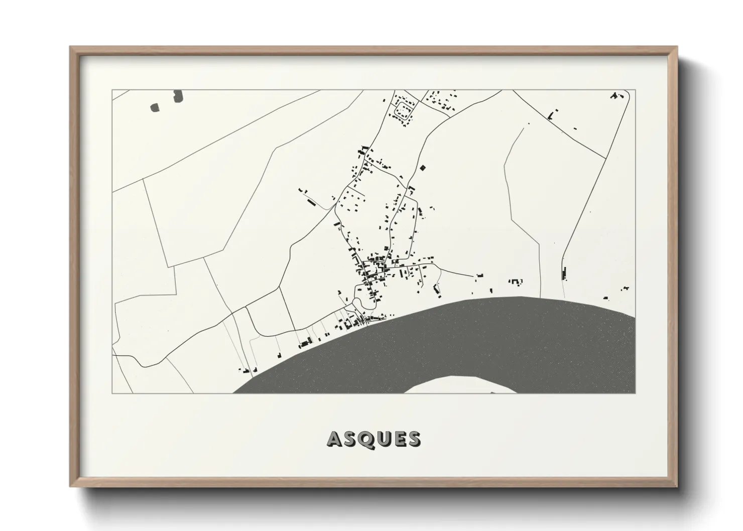 Une affiche de carte sur Asques