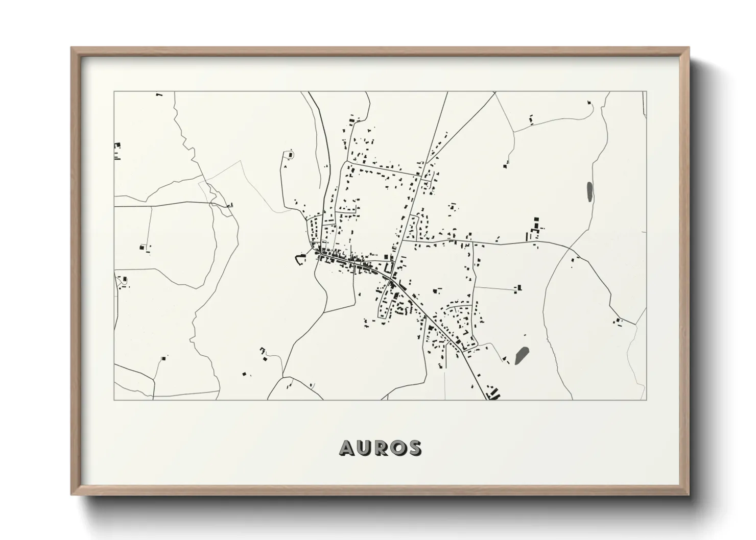 Une affiche de carte sur Auros