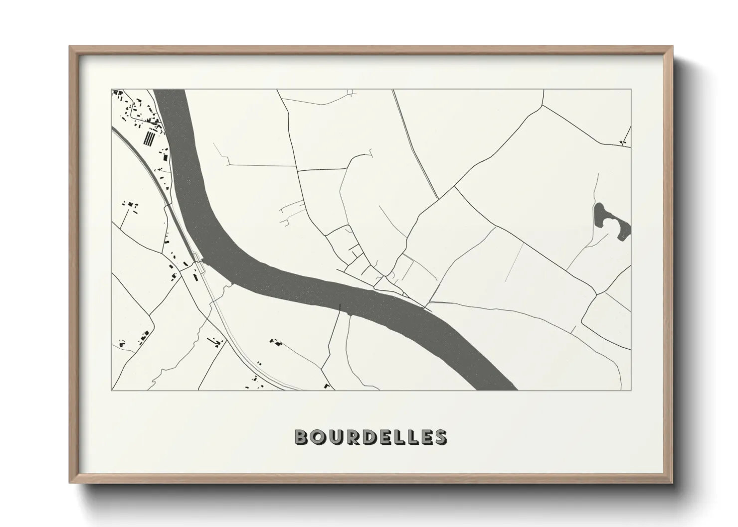 Une affiche de carte sur Bourdelles