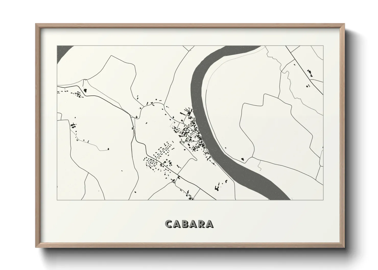 Une affiche de carte sur Cabara