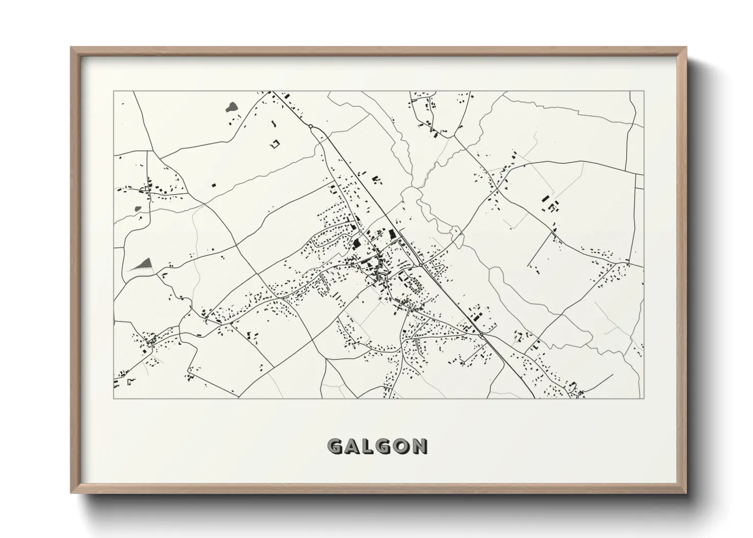 Une affiche de carte sur Galgon