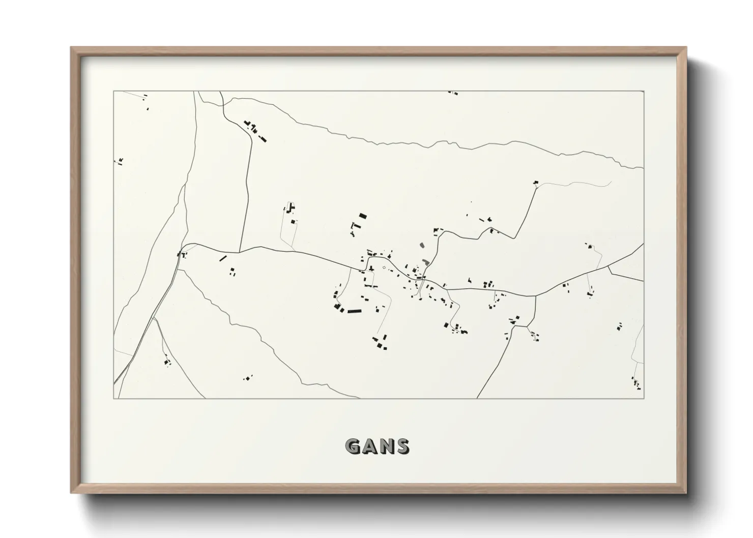 Une affiche de carte sur Gans