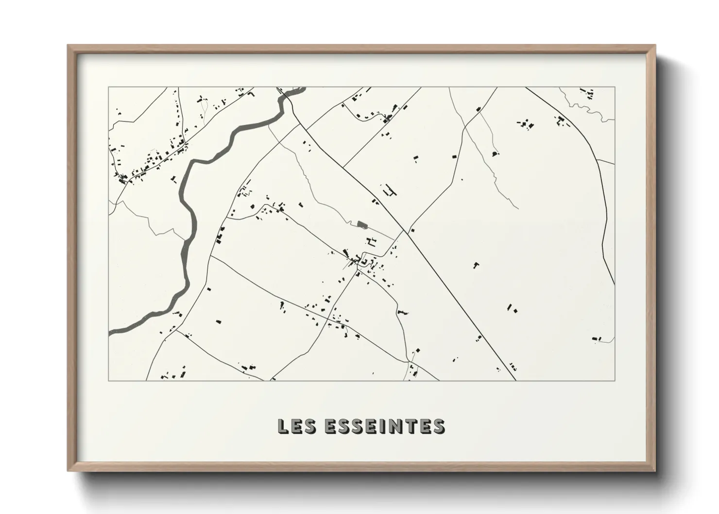Une affiche de carte sur Les Esseintes