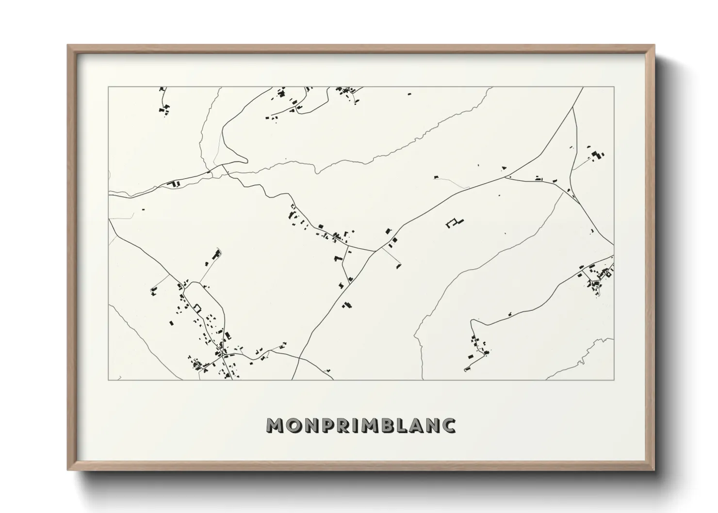 Une affiche de carte sur Monprimblanc
