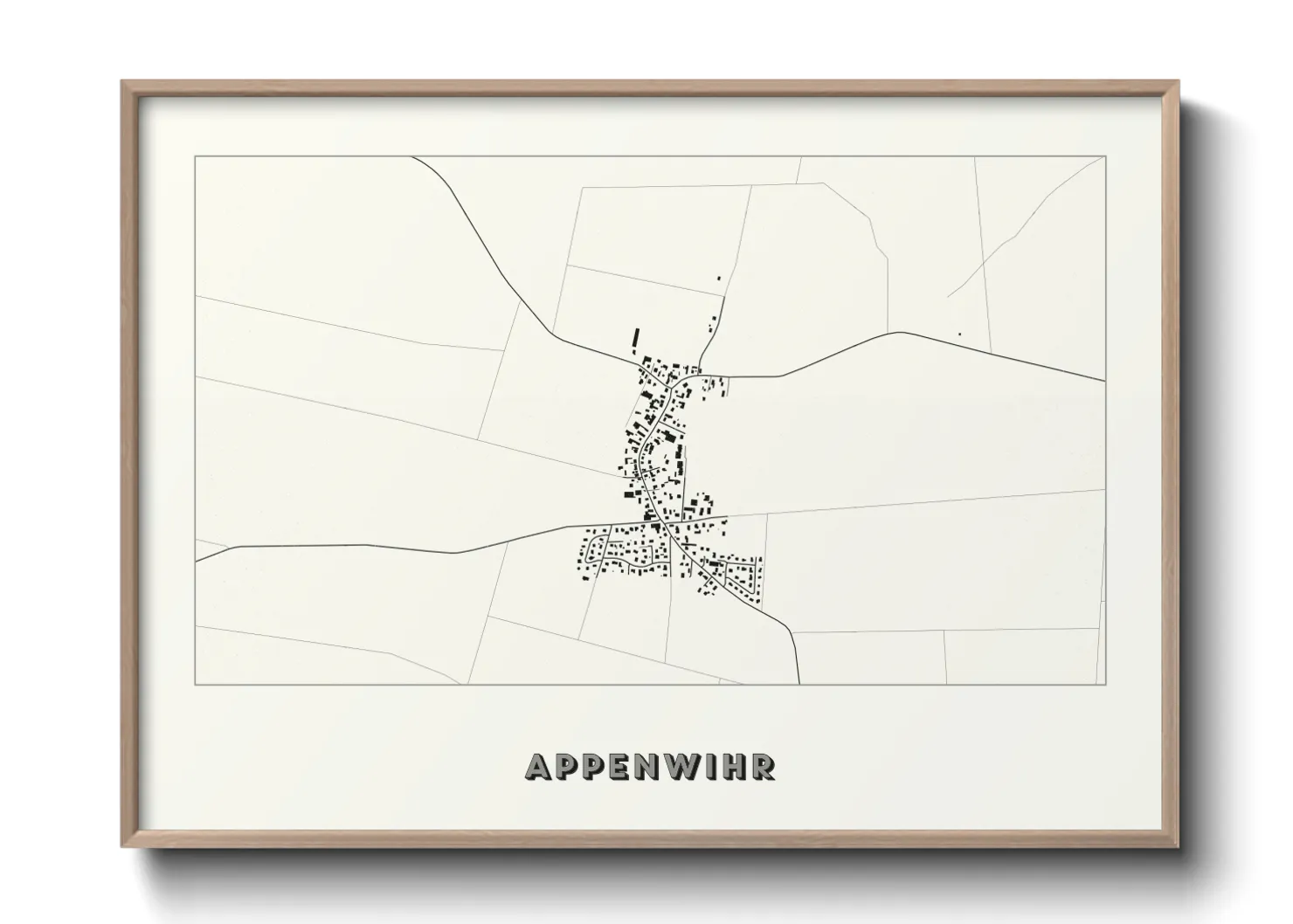 Une affiche de carte sur Appenwihr