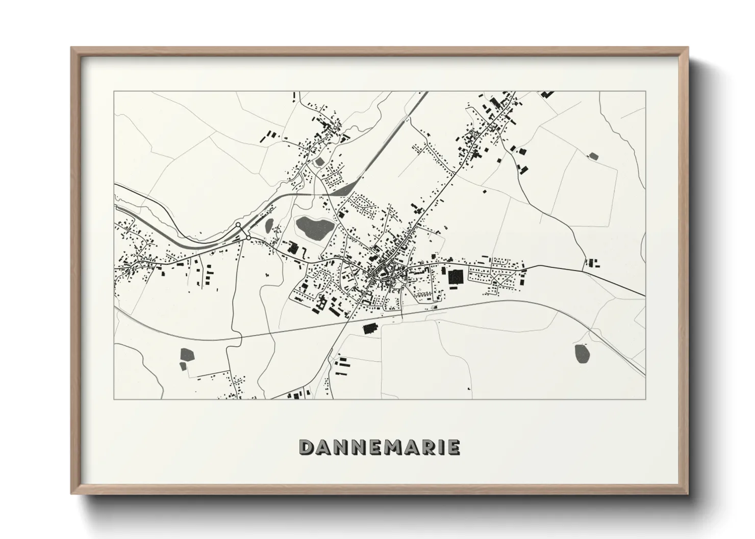 Une affiche de carte sur Dannemarie