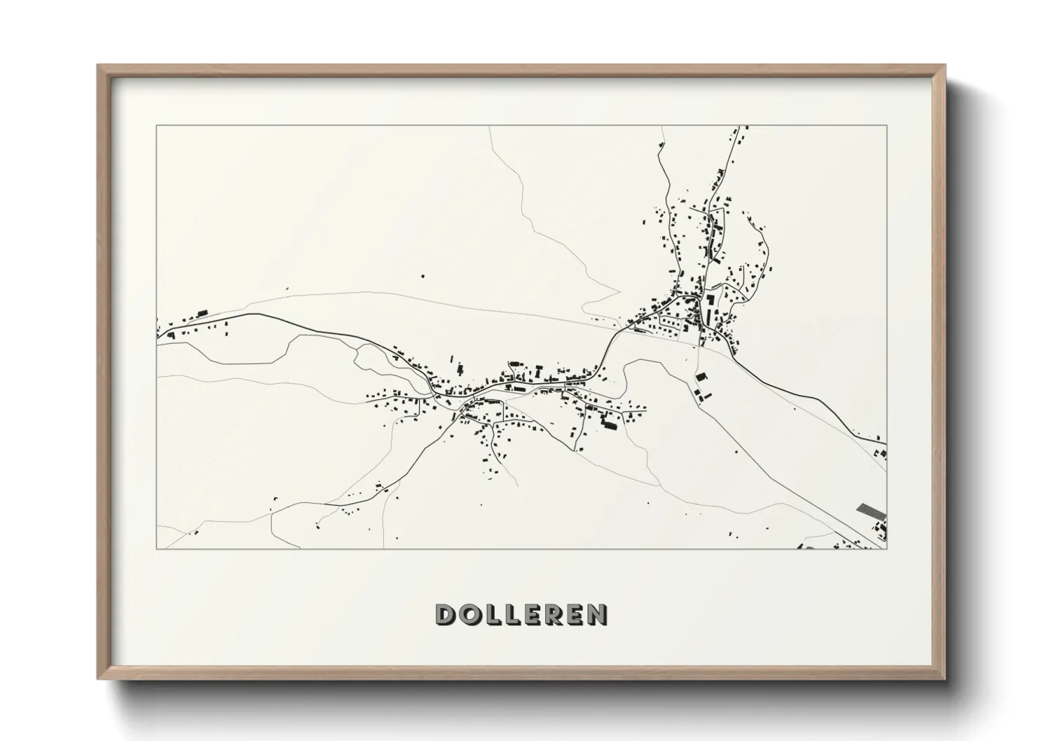 Une affiche de carte sur Dolleren