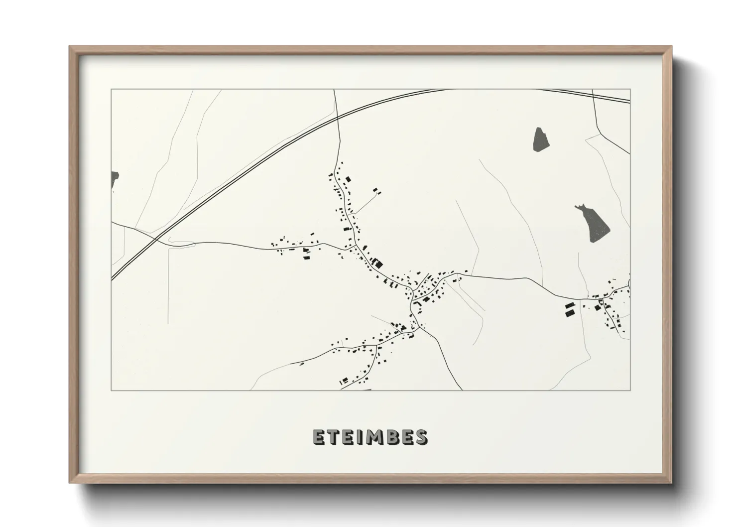 Une affiche de carte sur Eteimbes