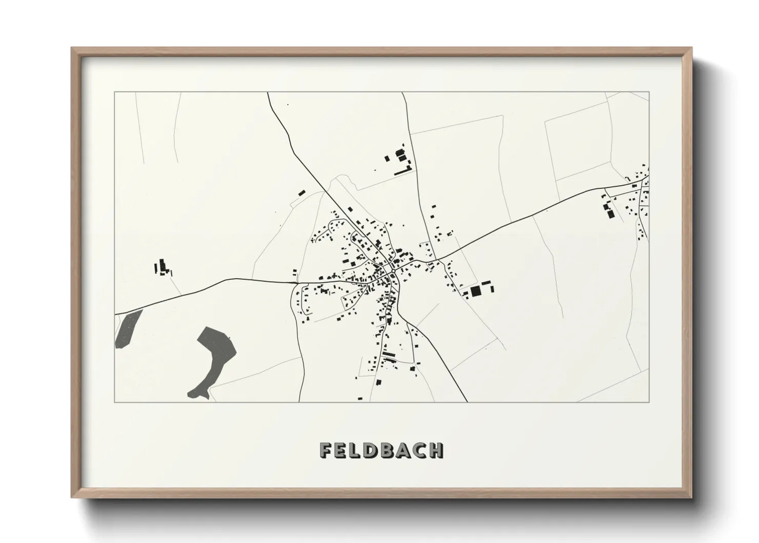 Une affiche de carte sur Feldbach