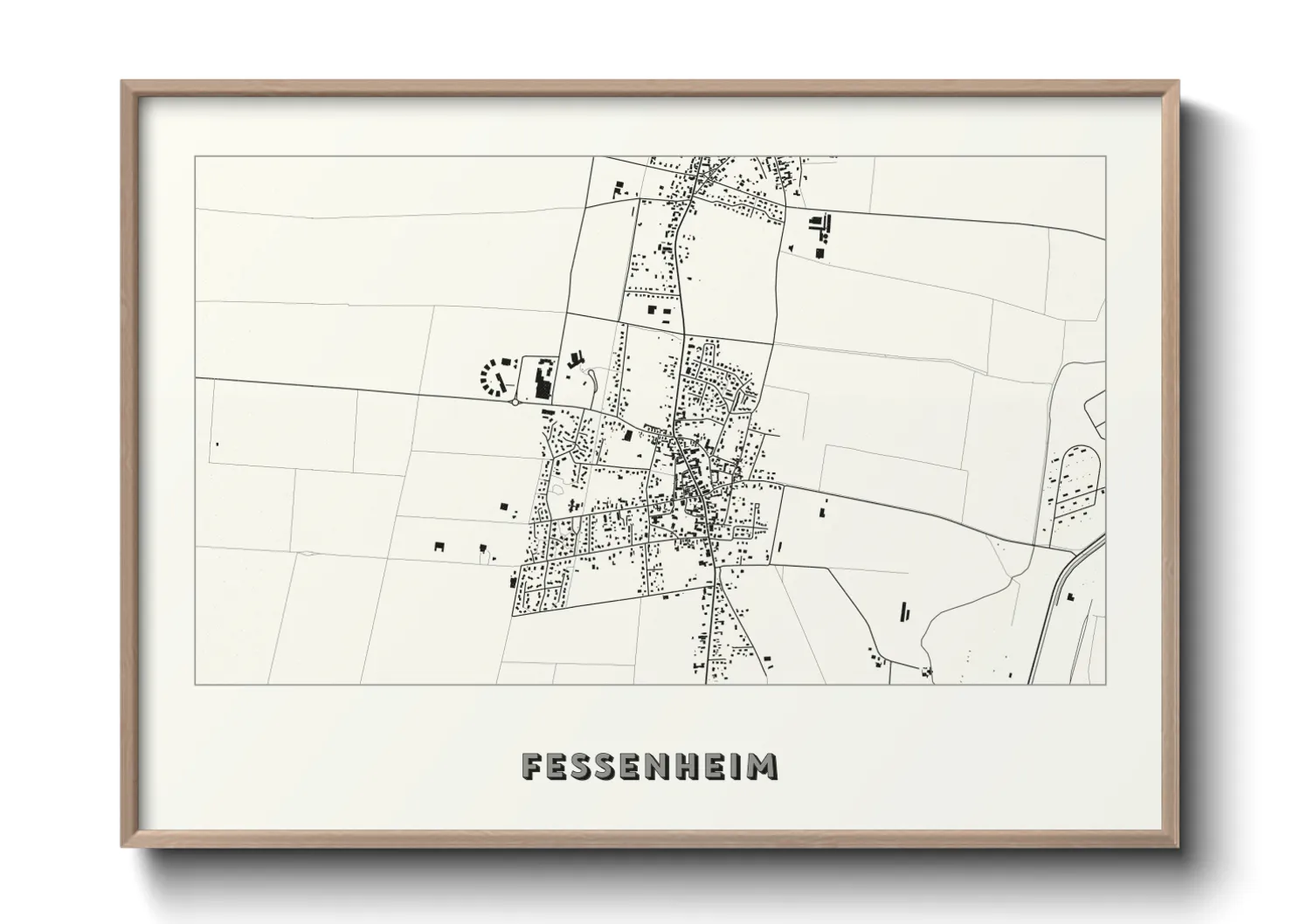 Une affiche de carte sur Fessenheim