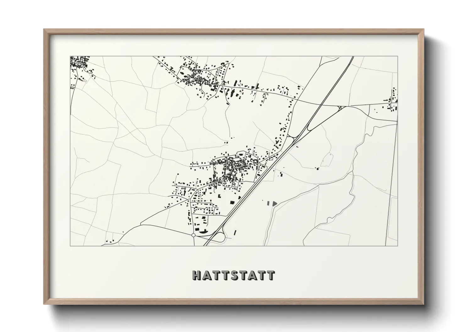 Une affiche de carte sur Hattstatt