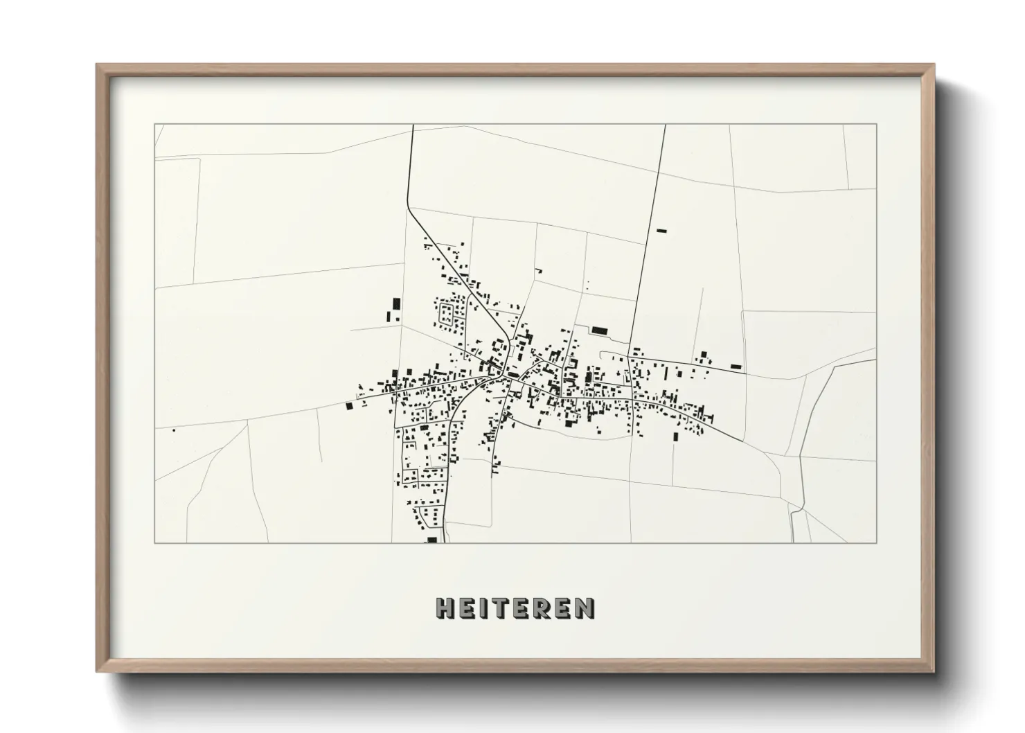 Une affiche de carte sur Heiteren