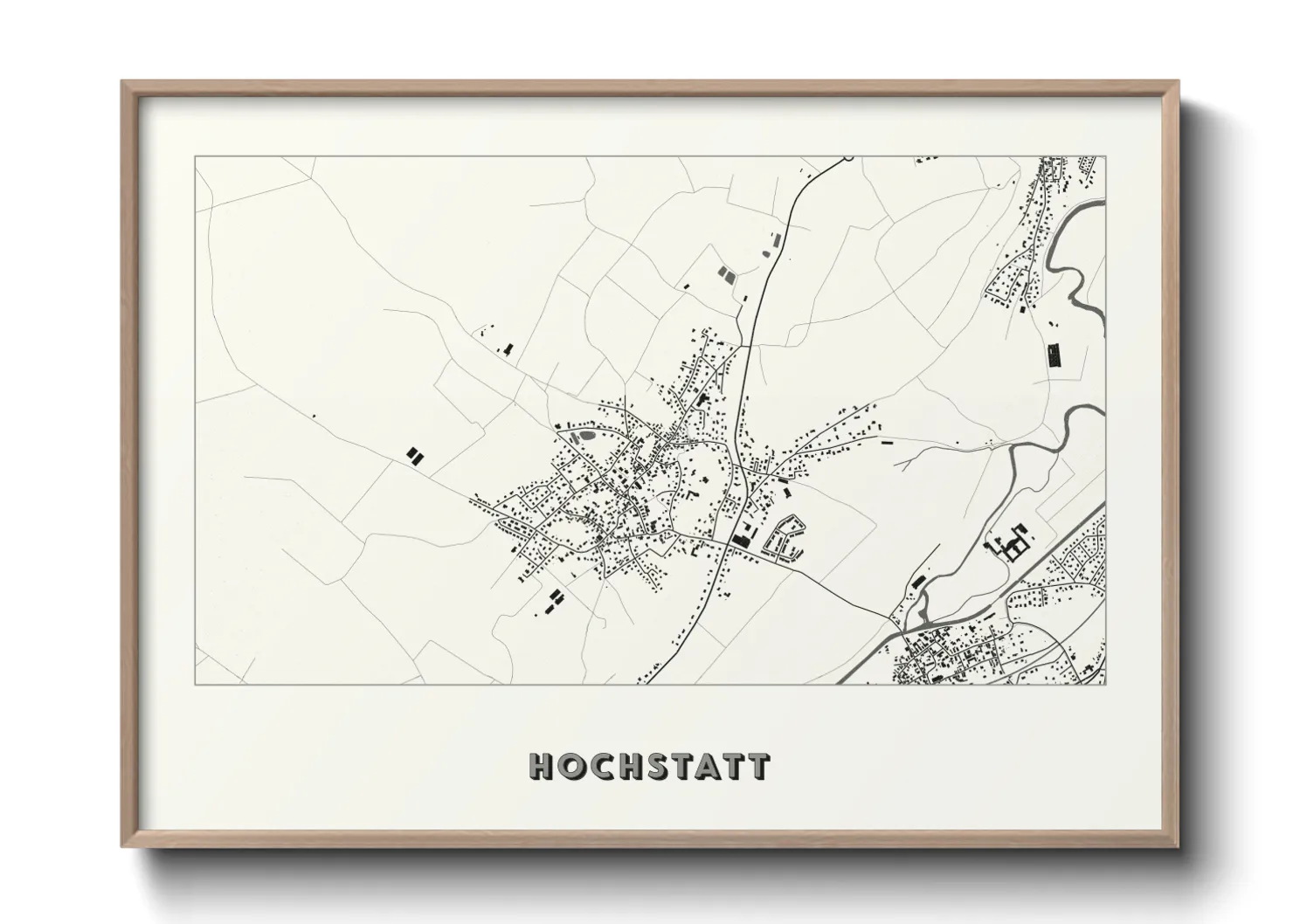 Une affiche de carte sur Hochstatt
