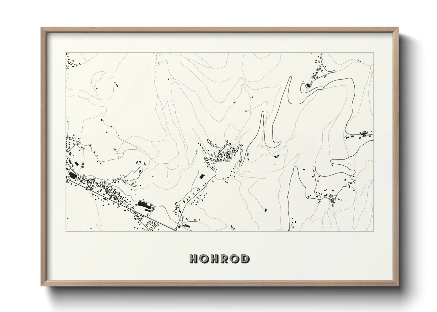 Une affiche de carte sur Hohrod