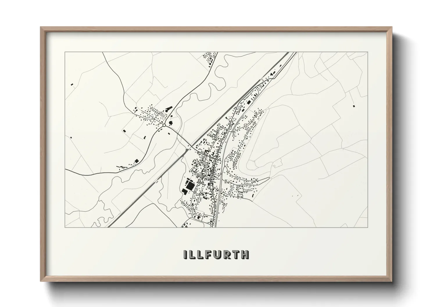Une affiche de carte sur Illfurth
