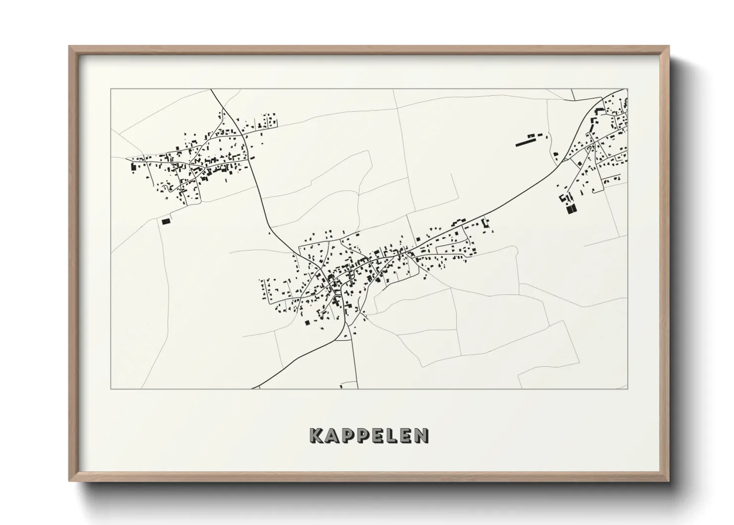 Une affiche de carte sur Kappelen