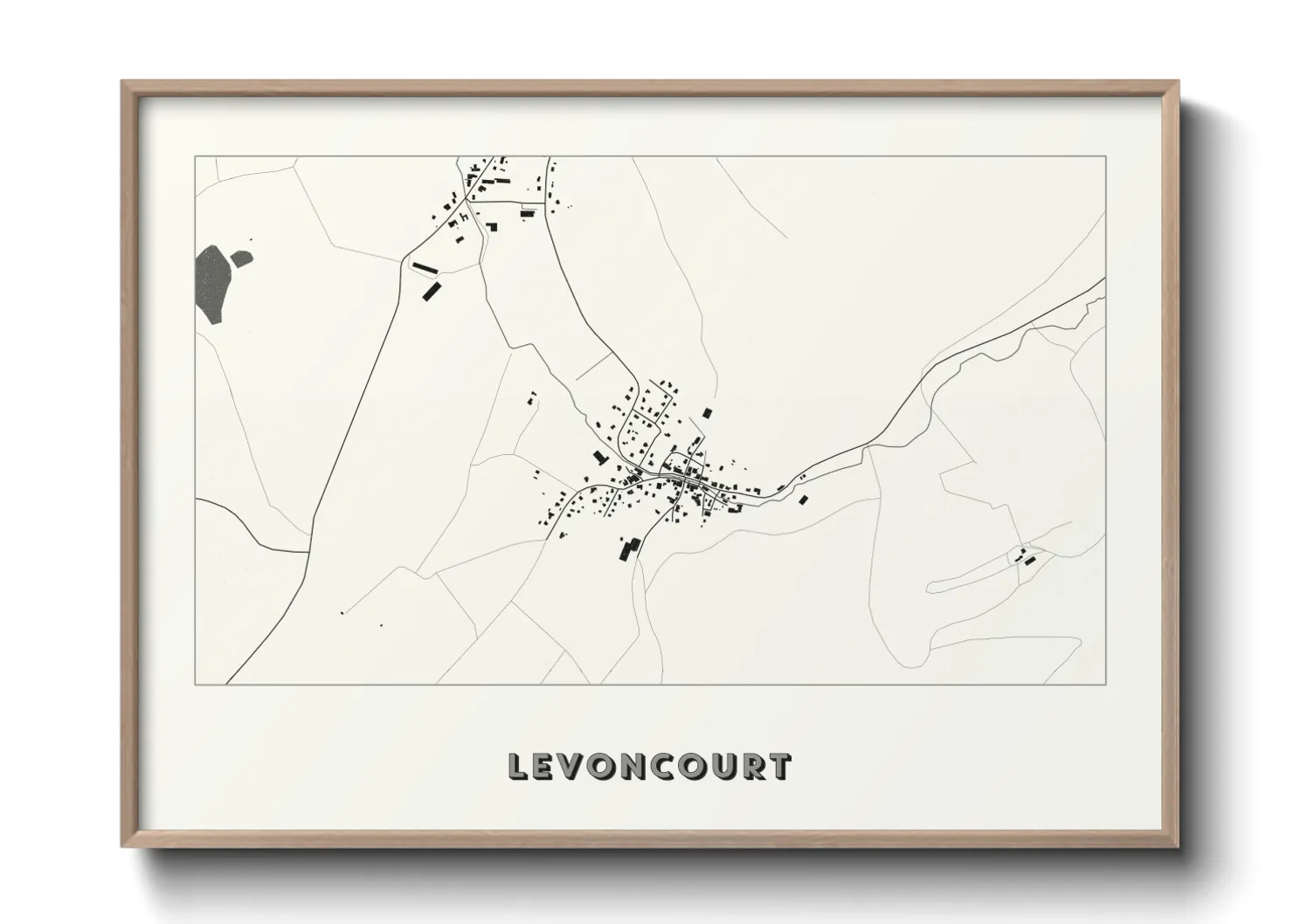 Une affiche de carte sur Levoncourt