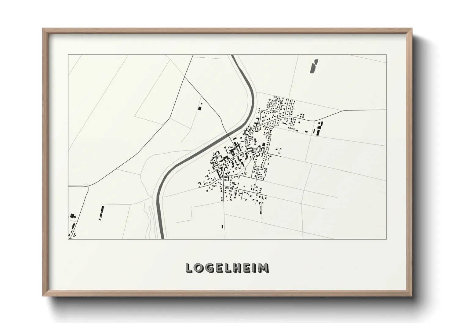 Une affiche de carte sur Logelheim