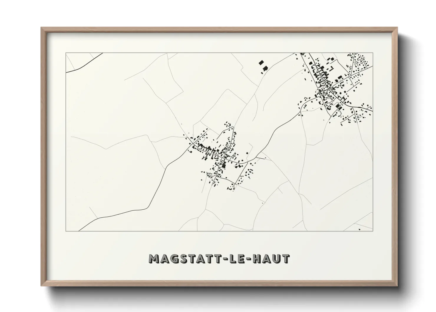 Une affiche de carte sur Magstatt-le-Haut
