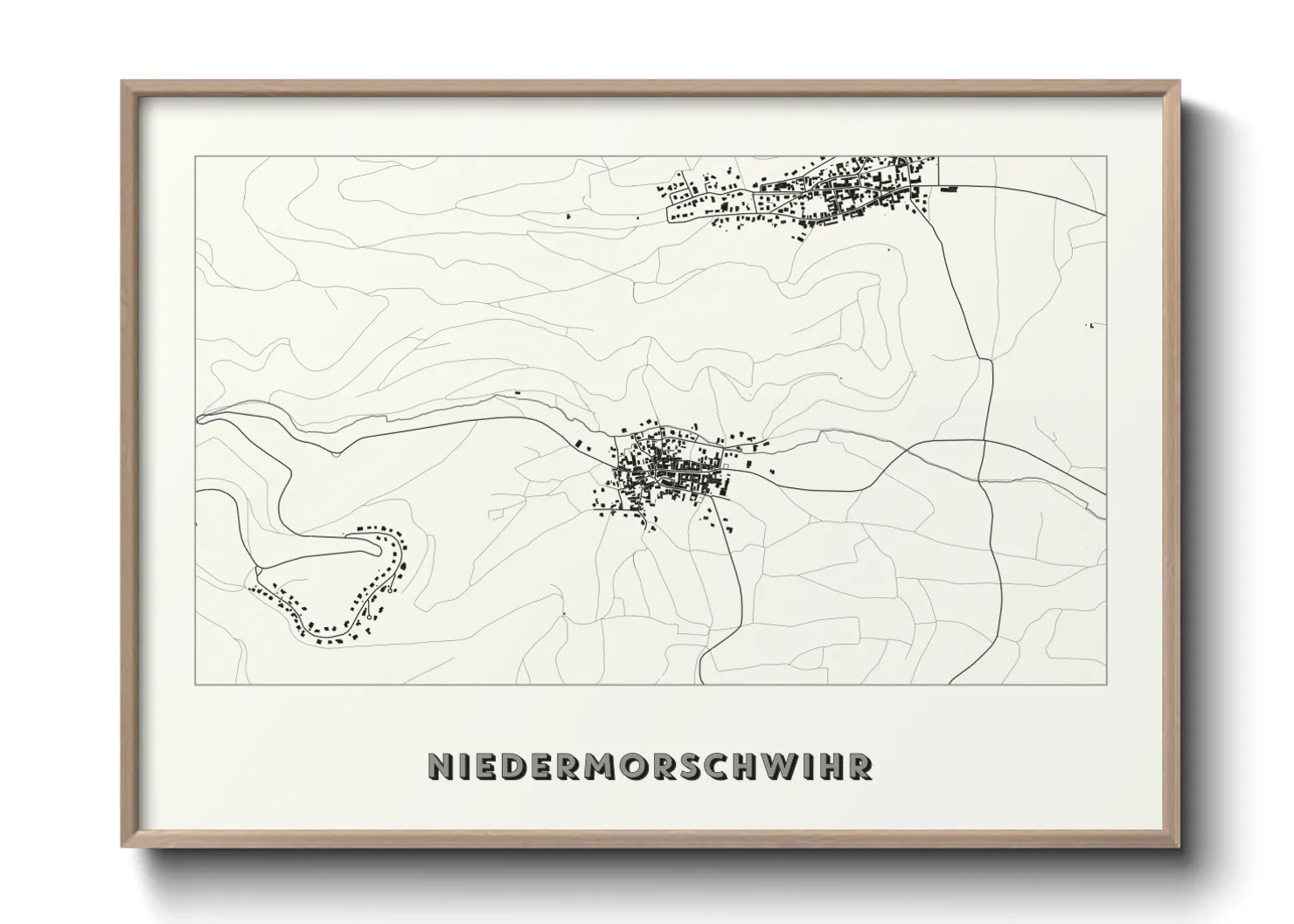 Une affiche de carte sur Niedermorschwihr