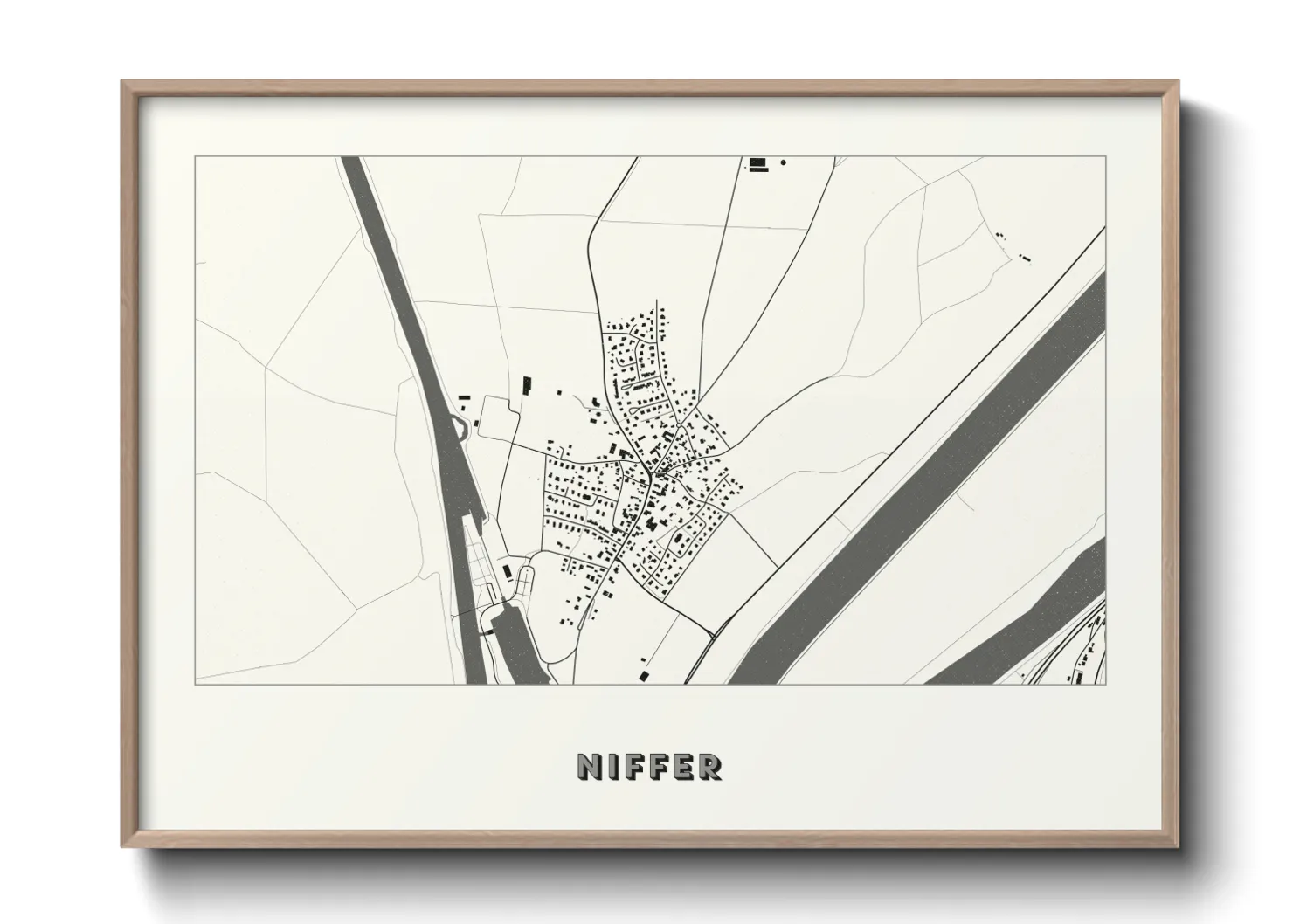 Une affiche de carte sur Niffer