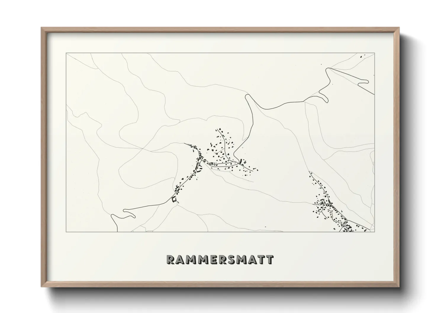 Une affiche de carte sur Rammersmatt
