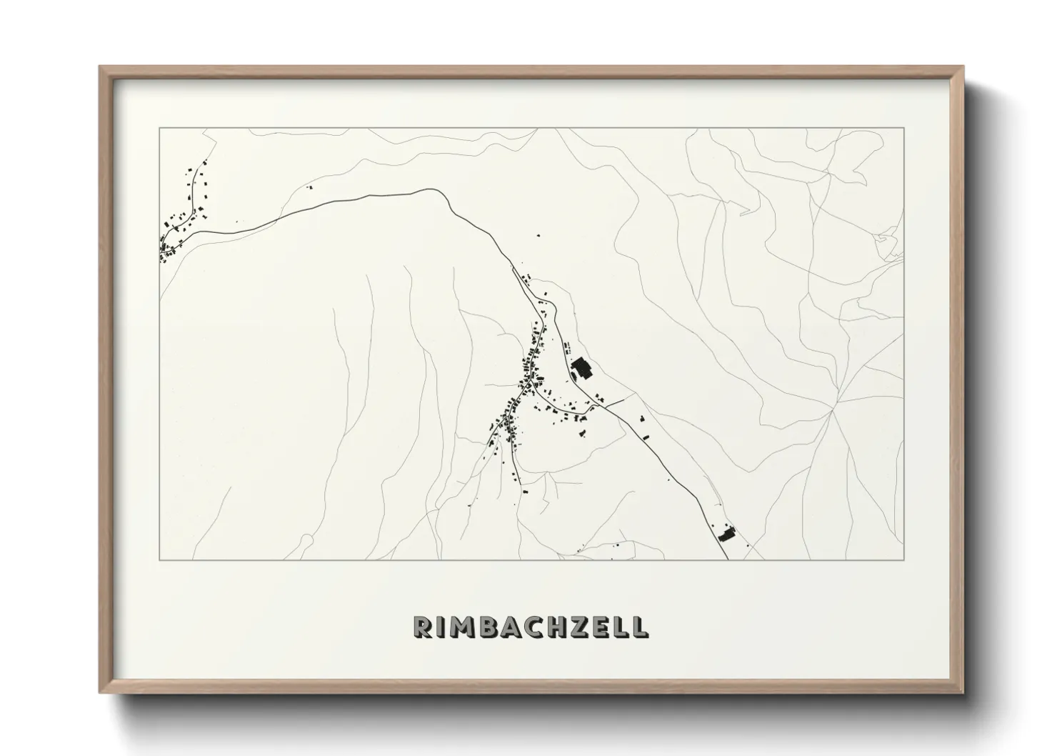 Une affiche de carte sur Rimbachzell