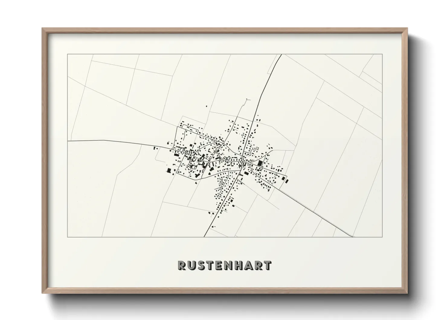 Une affiche de carte sur Rustenhart