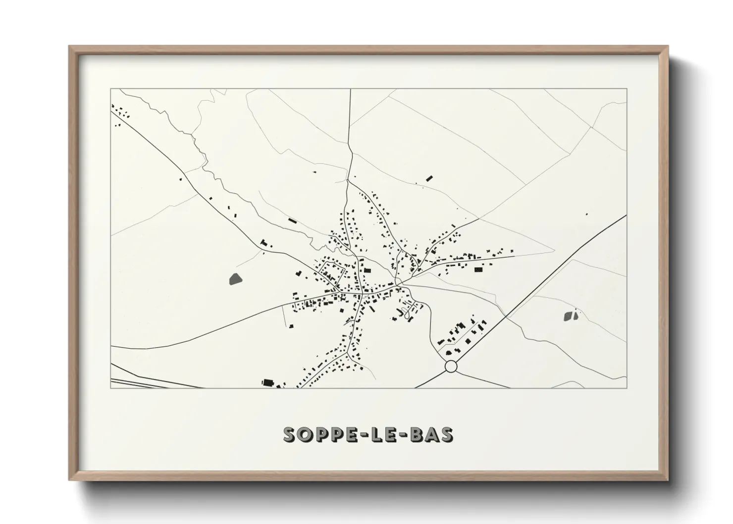 Une affiche de carte sur Soppe-le-Bas