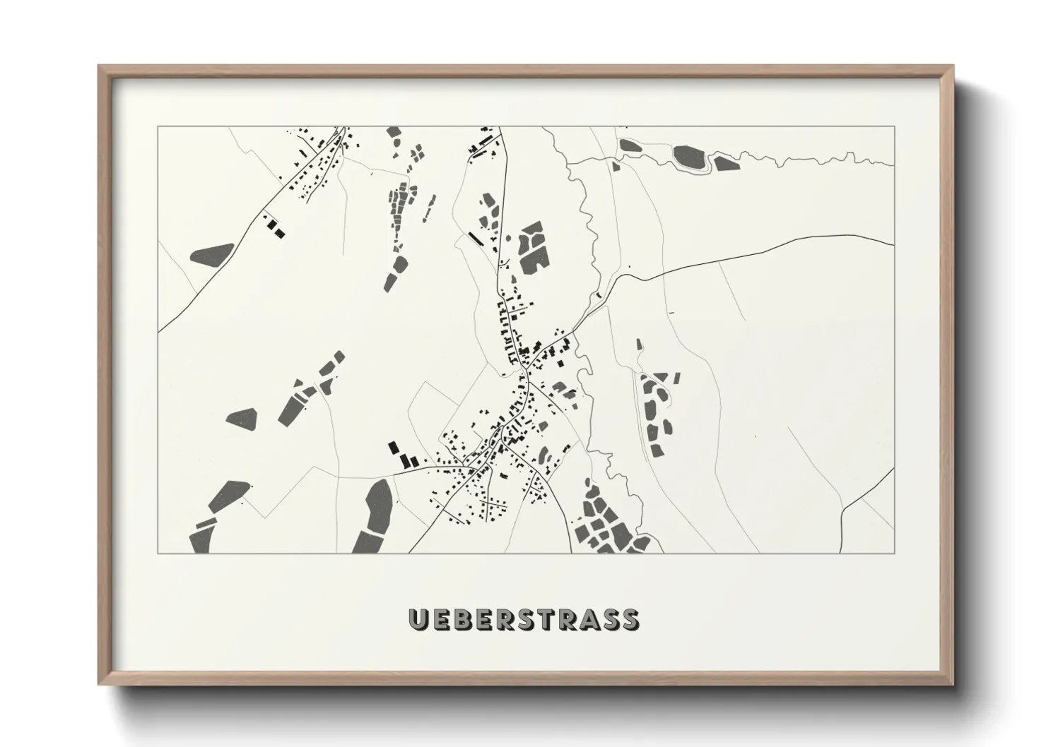 Une affiche de carte sur Ueberstrass