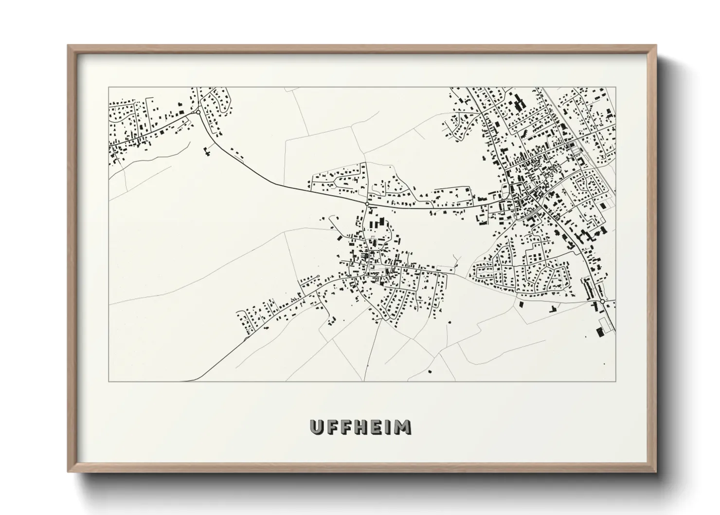 Une affiche de carte sur Uffheim