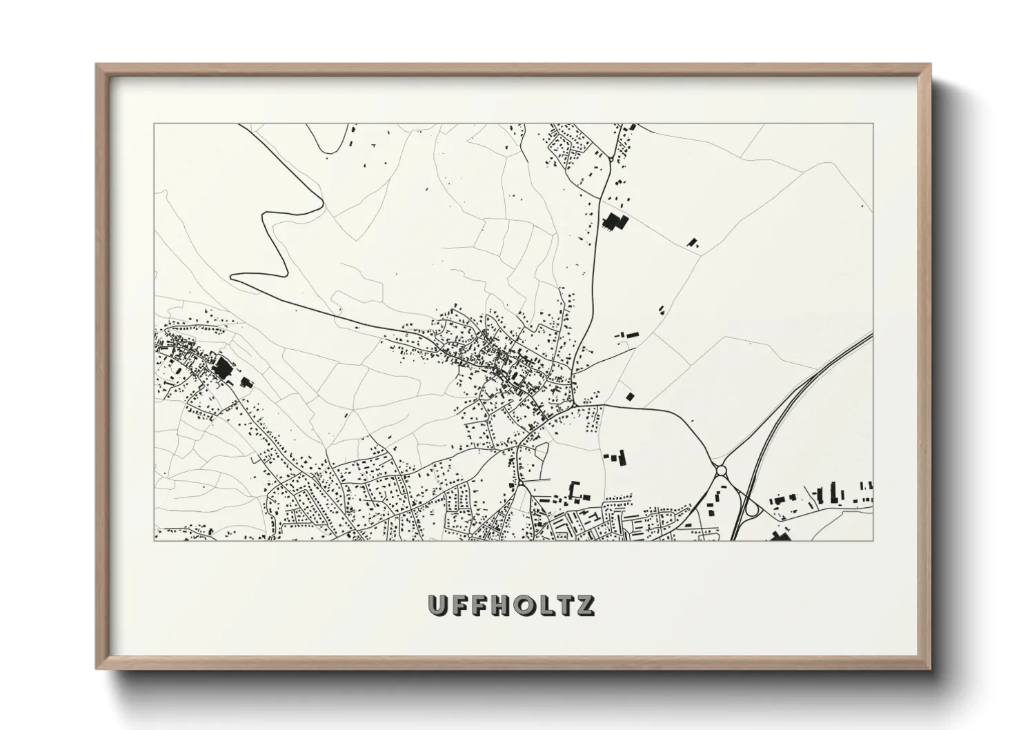 Une affiche de carte sur Uffholtz