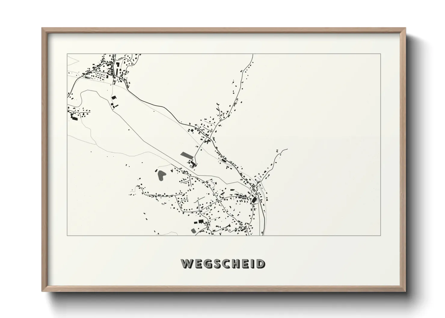 Une affiche de carte sur Wegscheid