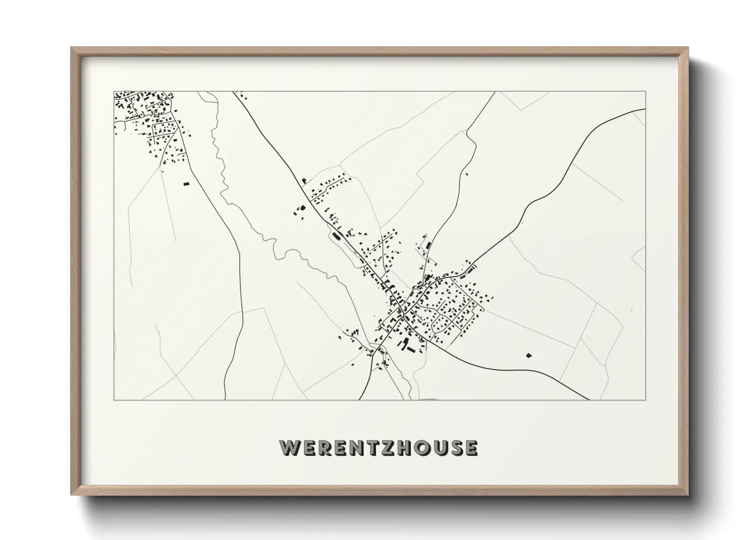 Une affiche de carte sur Werentzhouse