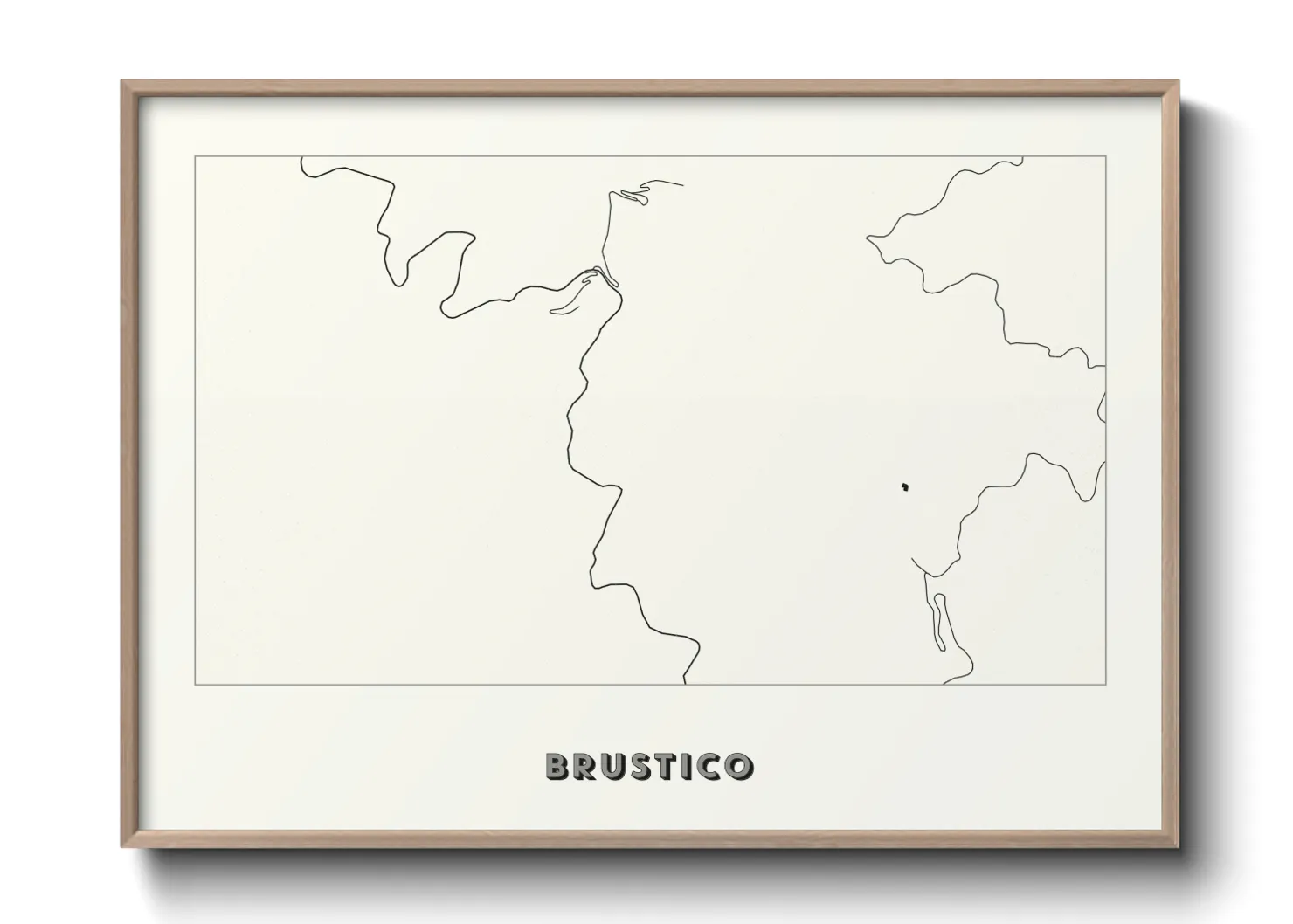 Une affiche de carte sur Brustico