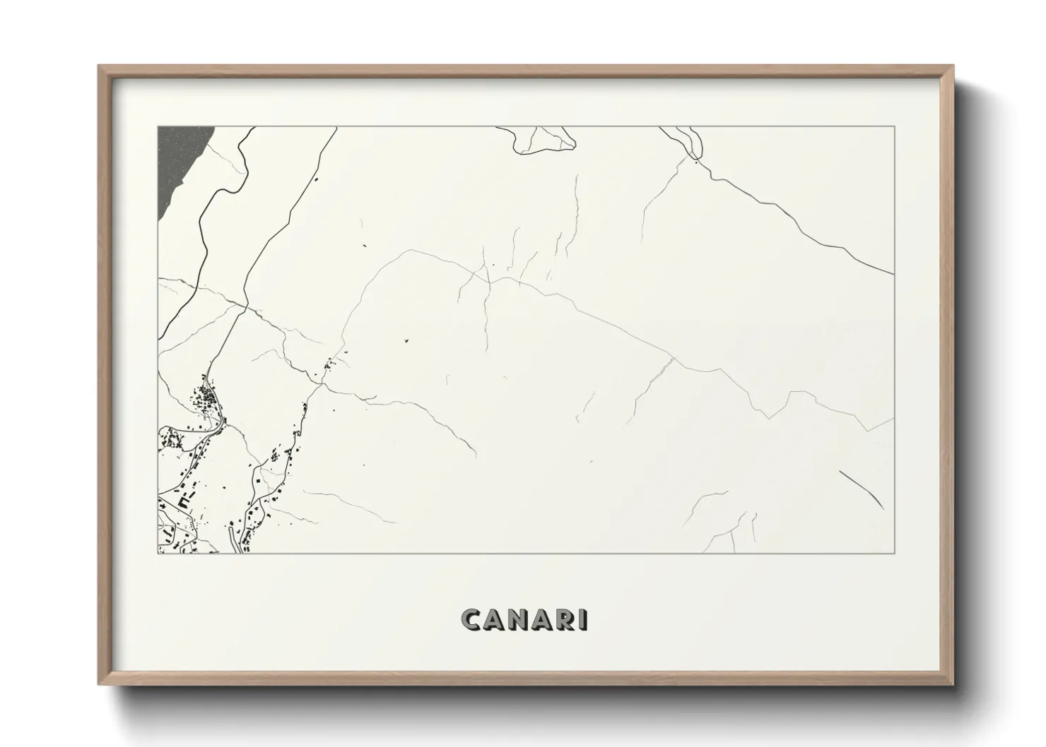 Une affiche de carte sur Canari