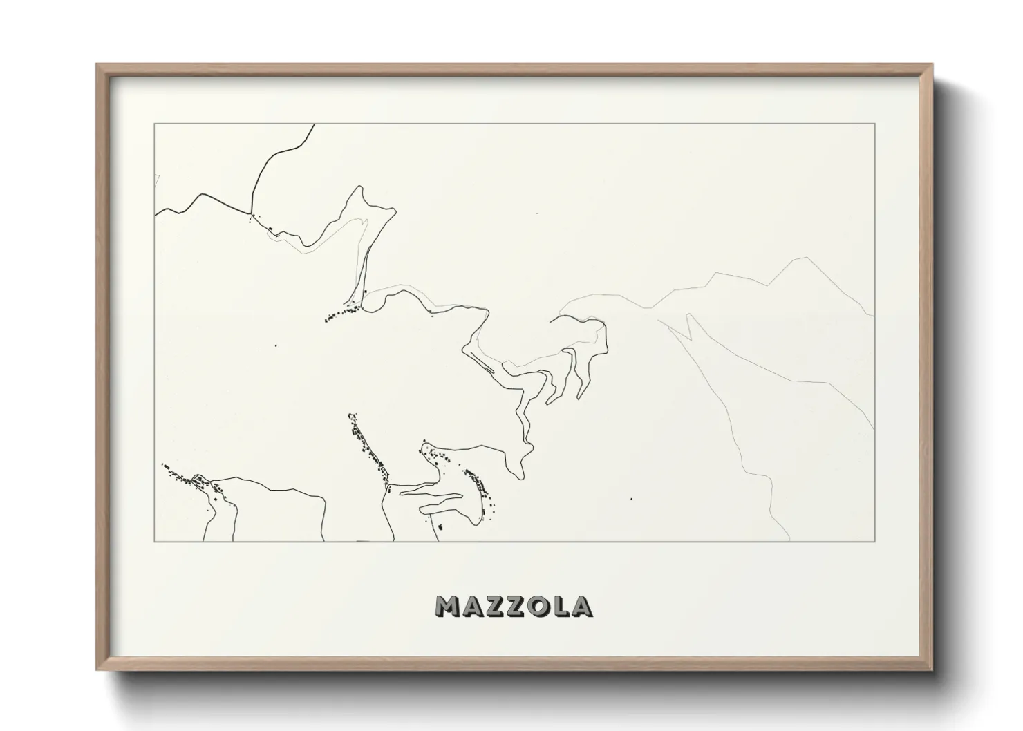 Une affiche de carte sur Mazzola