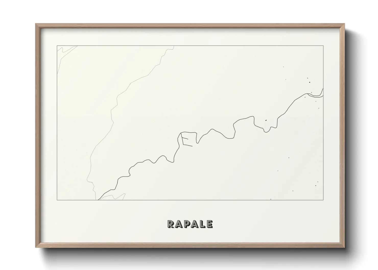Une affiche de carte sur Rapale