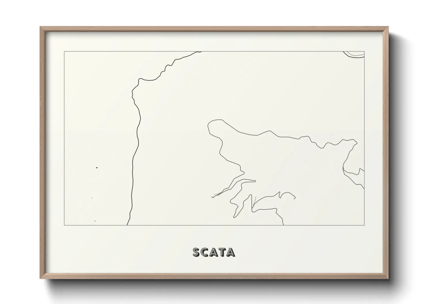 Une affiche de carte sur Scata